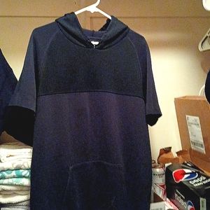 Jordan 1/4 sleeve hoodie. Black